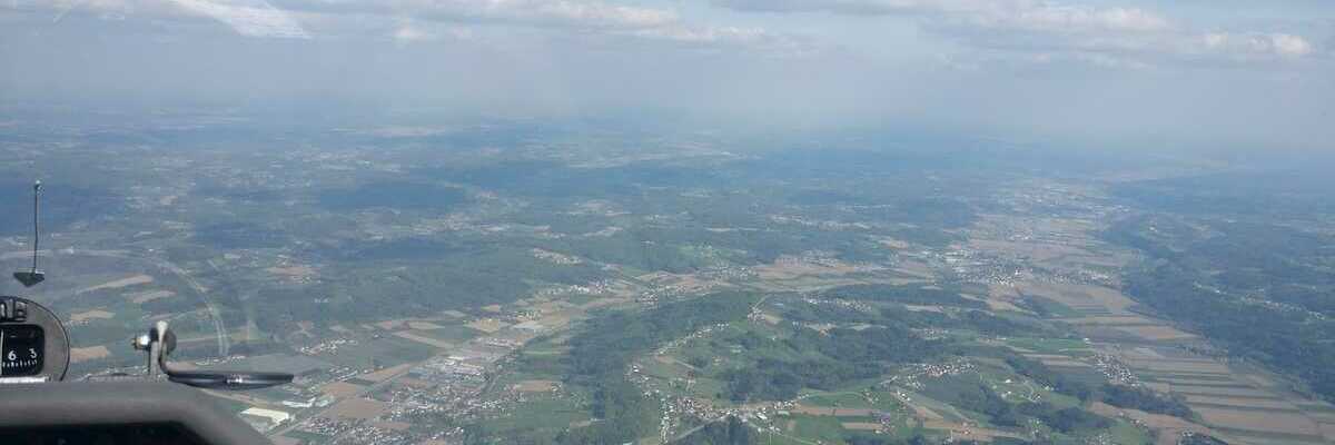 Flugwegposition um 15:06:36: Aufgenommen in der Nähe von Gemeinde Mortantsch, 8160, Österreich in 1634 Meter
